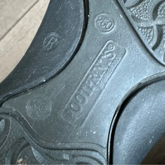 SOLD Birkenstock Footprints Brown Leather Slip On Clogs 39 US 8.5 Comfort Shoes - Picture 8 of 10